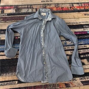 Ted Baker Blue Casual Button Down Shirt 15.5